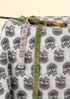 Cambric Cotton In Dusty Pink And Grey Floral Bootis Print