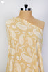 Cambric Cotton In Sandy Beige Paisley Print