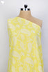 Cambric Cotton In Yellow Paisley Print