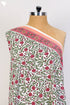 Cambric Cotton In Scarlet Red Floral Print