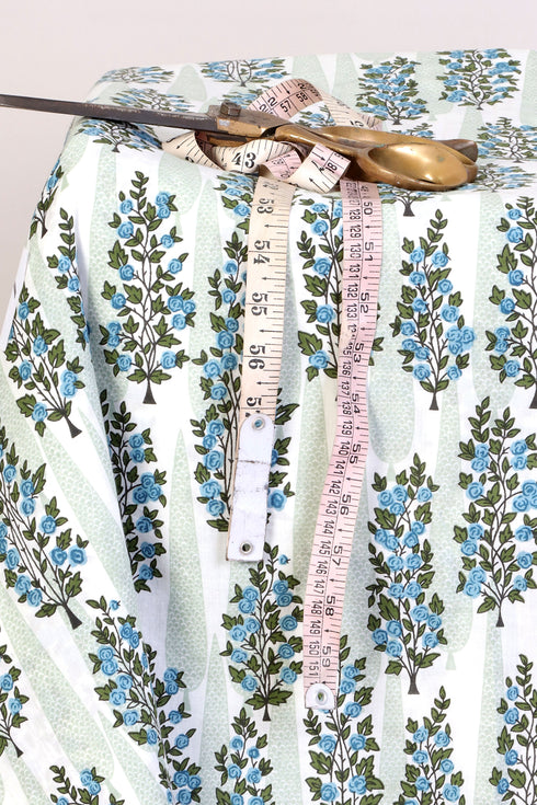 Cambric Cotton Fabric In Floral Print