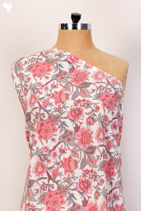 Cambric Cotton In Floral Print