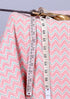 Cambric Cotton In Fine Zigzag Print