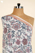 Mulmul Cotton In Pale PeachAnd Crimson Floral Print