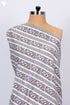 Cambric Cotton In Striped Floral Print