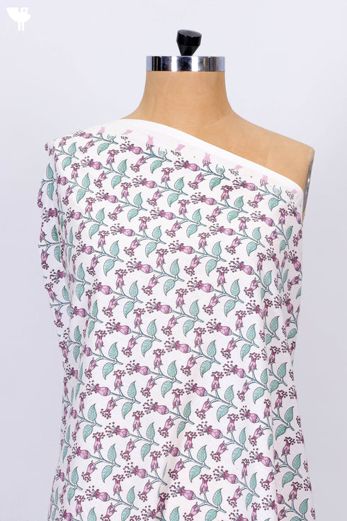 Cambric Cotton In Floral Print