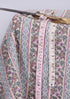 Cambric Cotton In Striped Floral Print
