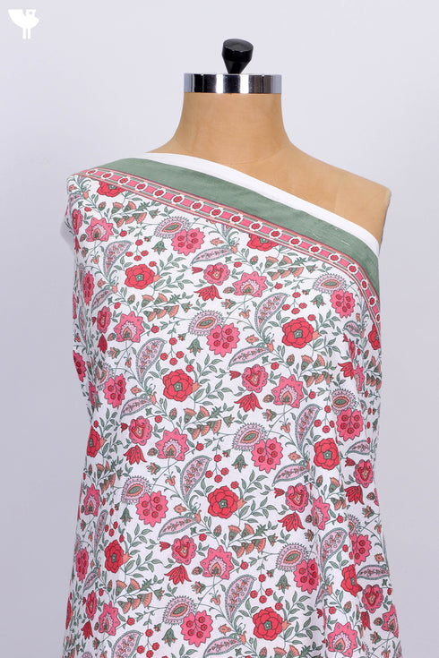 Cambric Cotton In Floral Print