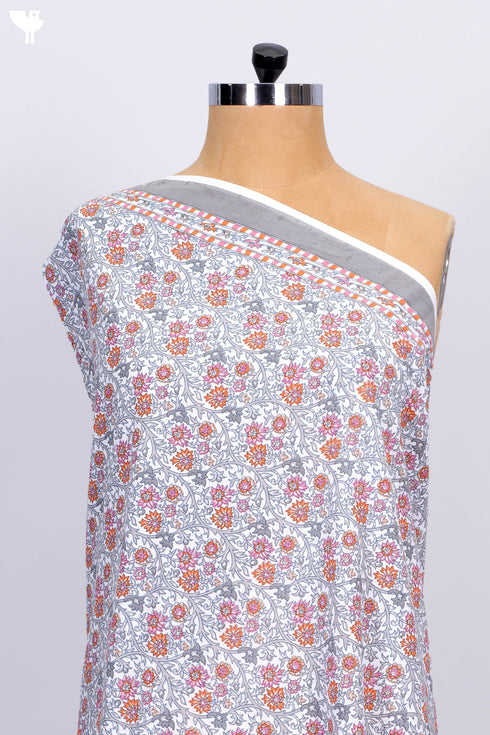 Cambric Cotton In Floral Print