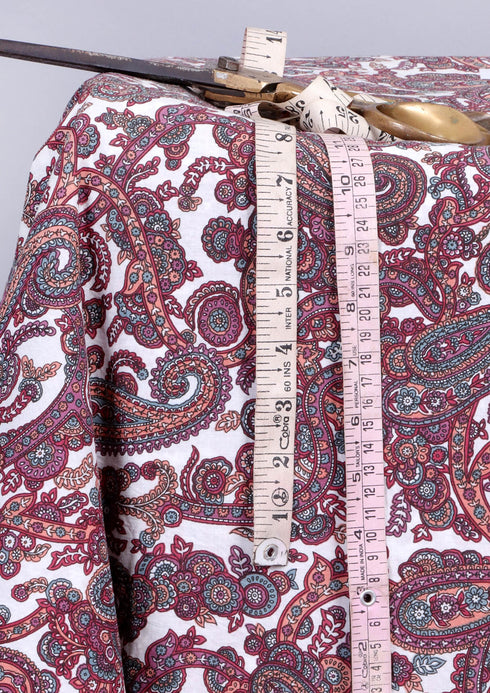 Cambric Cotton In Paisley Print