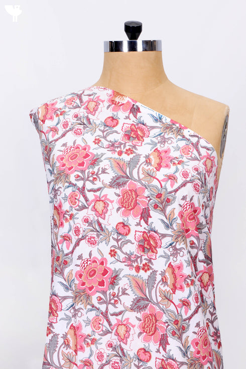 Cambric Cotton In Floral Print