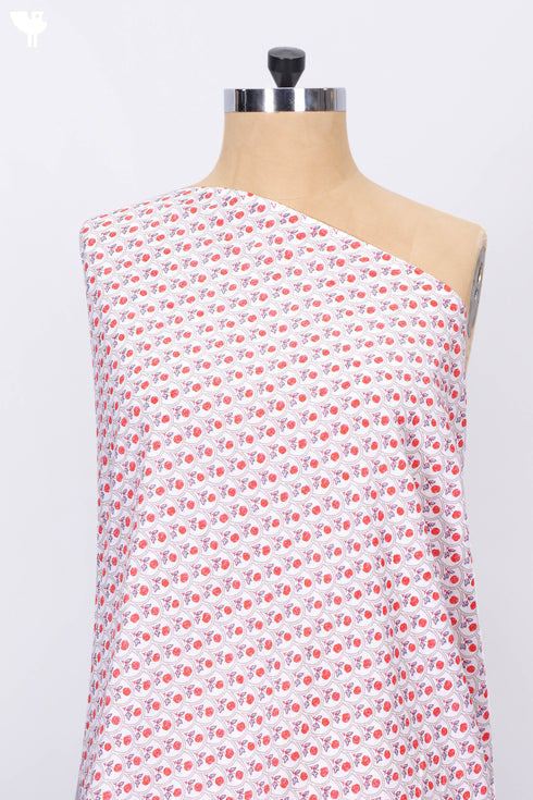 Cambric Cotton In Floral Booti Print