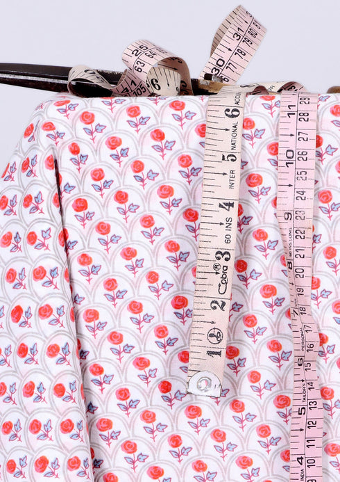 Cambric Cotton In Floral Booti Print