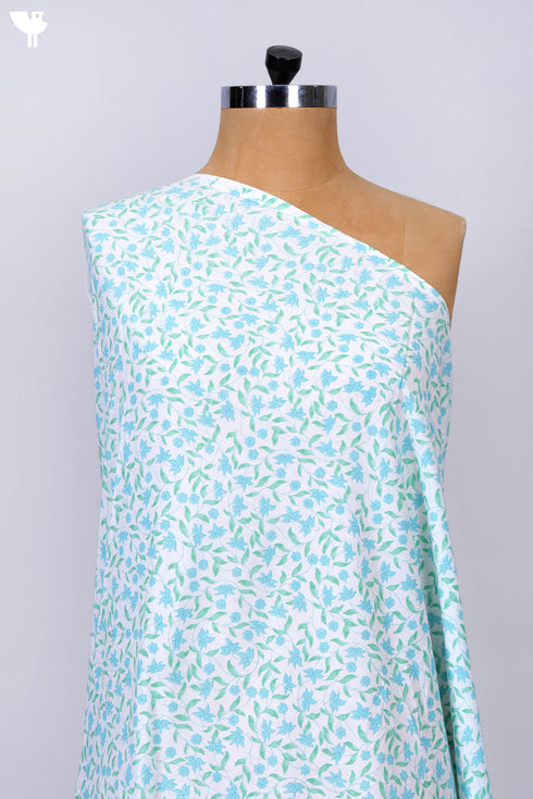 Cambric Cotton In Delicate Floral Print