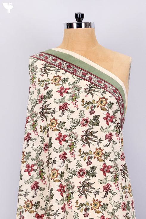 Cambric Cotton In Floral Print