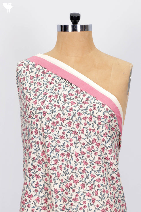 Cambric Cotton In Floral Print
