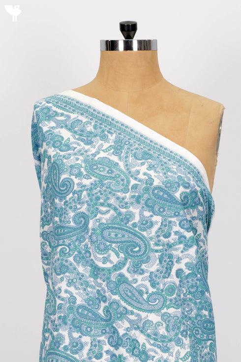 Cambric Cotton In Paisley Print