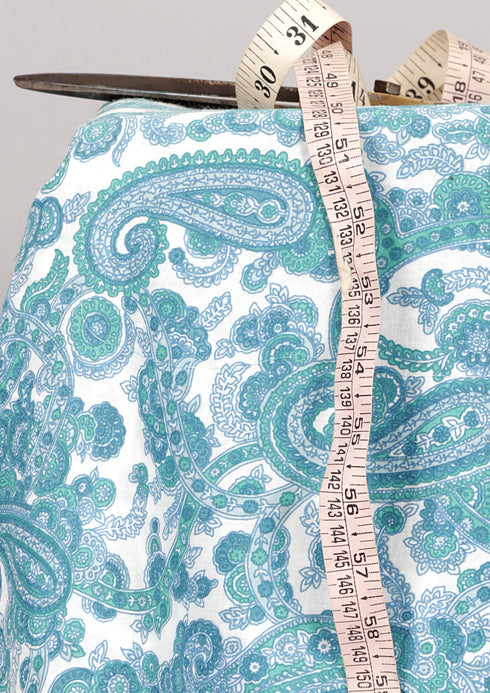Cambric Cotton In Paisley Print
