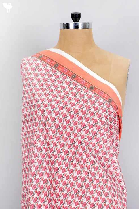 Cambric Cotton In Delicate Floral Print