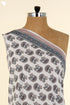 Cambric Cotton In Dusty Pink And Grey Floral Bootis Print