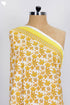 Cambric Cotton In Golden Yellow Floral Print