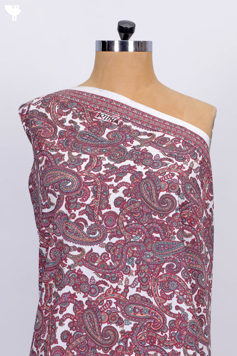 Cambric Cotton In Paisley Print