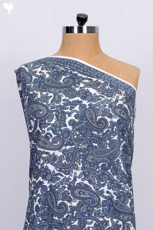 Cambric Cotton In Paisley Print