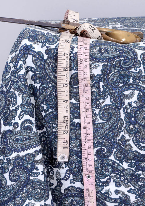 Cambric Cotton In Paisley Print