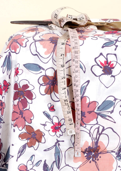 Cambric Cotton In Floral Print