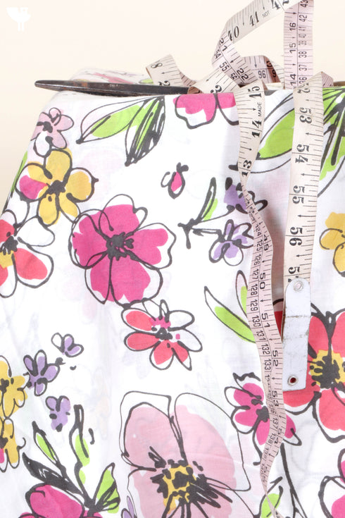Cambric Cotton In Floral Print